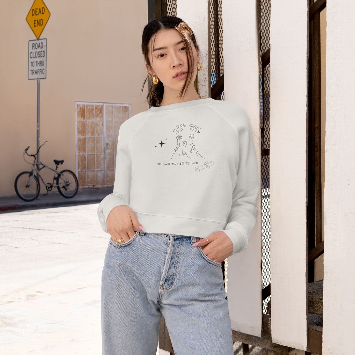 Cozy Women's Cropped Fleece Pullover with Inspirational Quote, Perfect for Casual Days, Gift for Friends, Layering Piece, Fashionable [...]